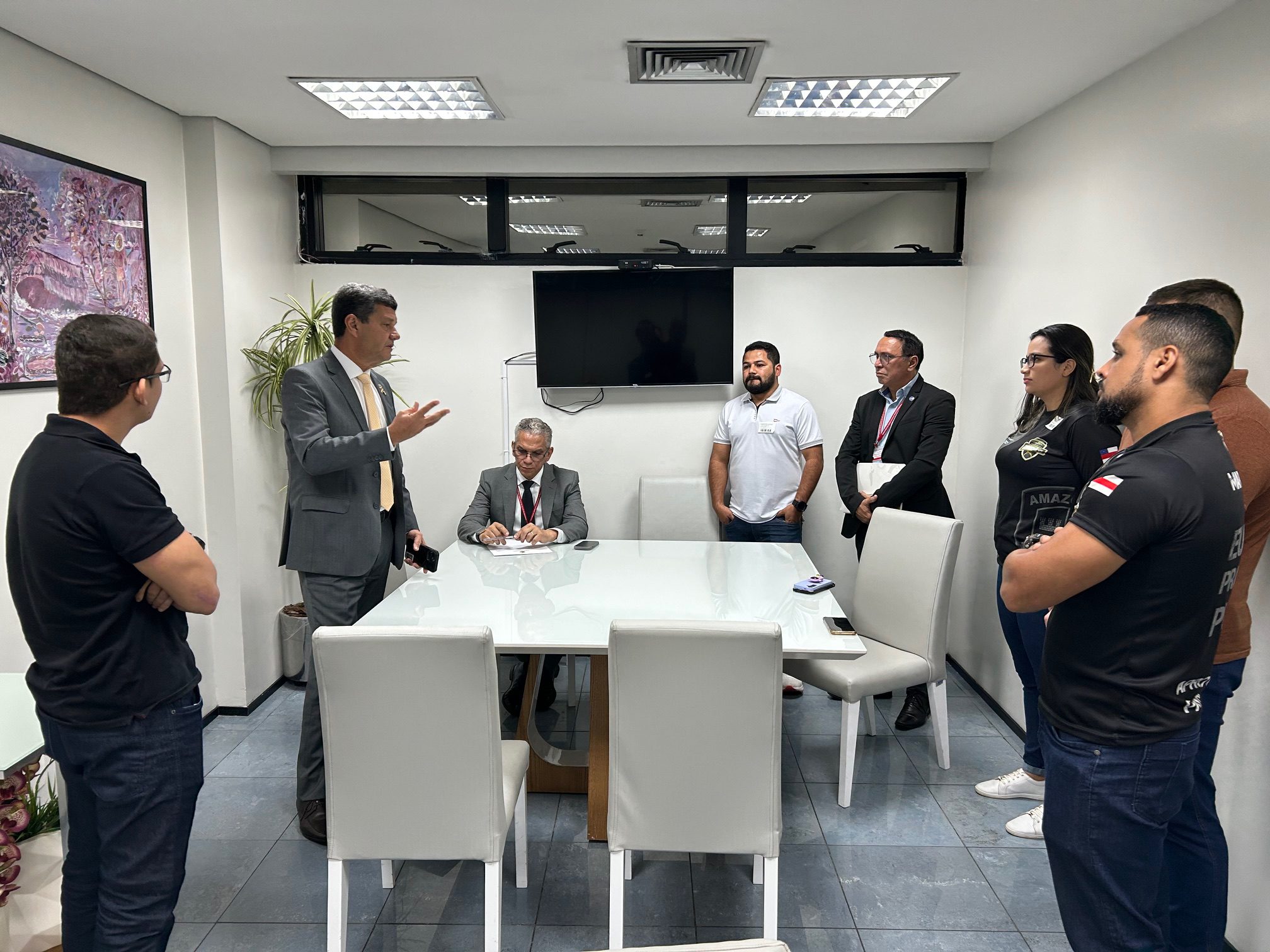 Comandante Dan recebe concursados da PM na Comissão de Segurança Pública