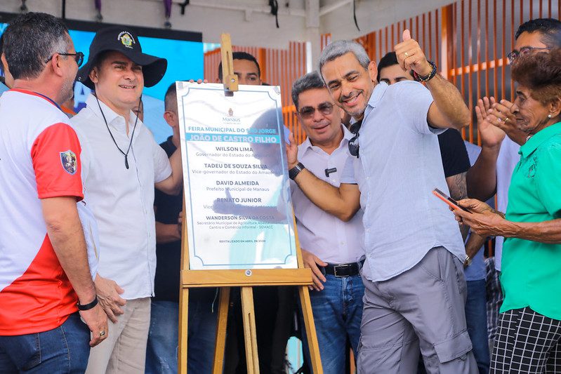 Prefeito David Almeida entrega nova feira municipal no São Jorge e reforça compromisso com a revitalização de espaços públicos